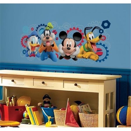 ROOMMATES Room Mates RMK2561GM Mickey And Friends Mickey Mouse Clubhouse Capers Peel And Stick Giant Wall Decals RMK2561GM